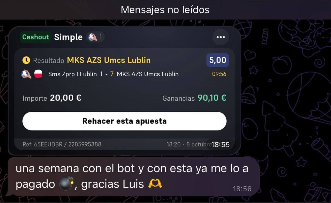 Resultado del evento